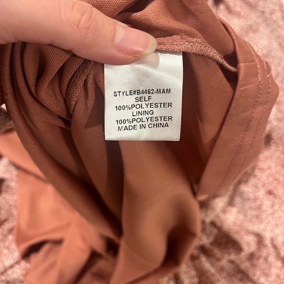 JODIFL Terracotta Floral Tiered Midi Dress - Size S - Boho Cottagecore - Picture 7 of 8